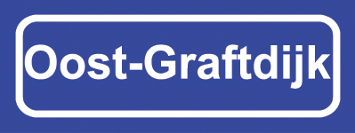 Koelkastmagneet plaatsnaambord Oost-Graftdijk