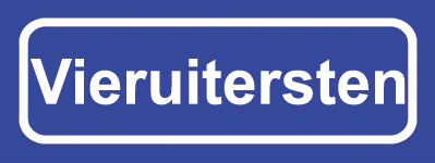 Koelkastmagneet plaatsnaambord Vieruitersten