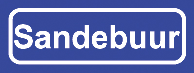 Koelkastmagneet plaatsnaambord Sandebuur