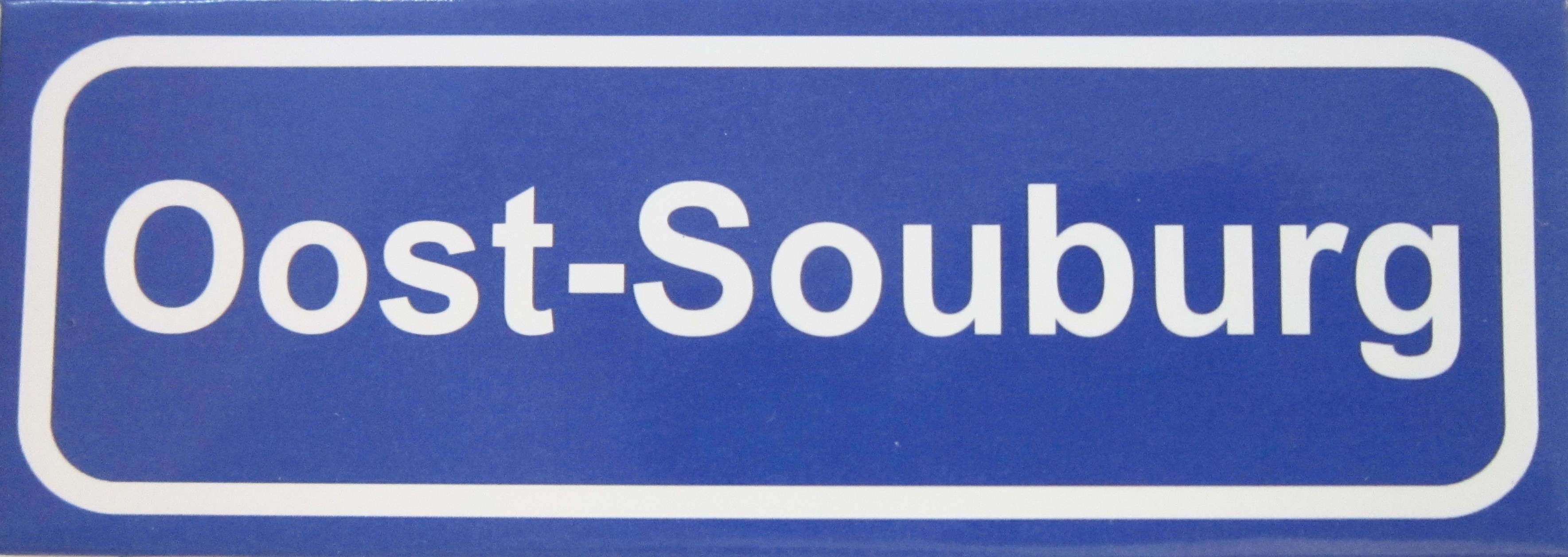 Koelkastmagneet plaatsnaambord Oost-Souburg