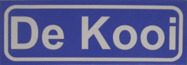 Koelkastmagneet plaatsnaambord De Kooi