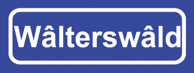 Koelkastmagneet plaatsnaambord Wâlterswâld