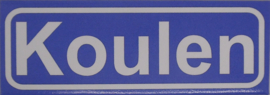 Koelkastmagneet plaatsnaambord Koulen