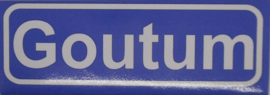 Koelkastmagneet plaatsnaambord Goutum