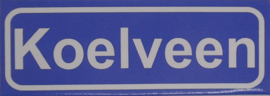 Koelkastmagneet plaatsnaambord Koelveen