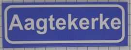 Koelkastmagneet plaatsnaambord Aagtekerke