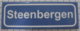 Koelkastmagneet plaatsnaambord Steenbergen
