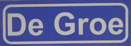 Koelkastmagneet plaatsnaambord De Groe