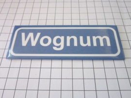 233 Magneet plaatsnaambord Wognum