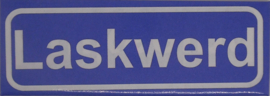 Koelkastmagneet plaatsnaambord Laskwerd