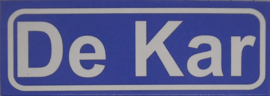 Koelkastmagneet plaatsnaambord De Kar