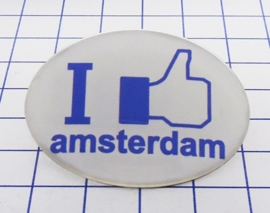 HAM 301 haarspeldje 4 cm, I like Amsterdam, made in France haarclip, beste kwaliteit, klemt uitstekend.
