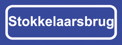 Koelkastmagneet plaatsnaambord Stokkelaarsbrug