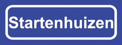 Koelkastmagneet plaatsnaambord Startenhuizen