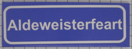 Koelkastmagneet plaatsnaambord Aldeweisterfeart
