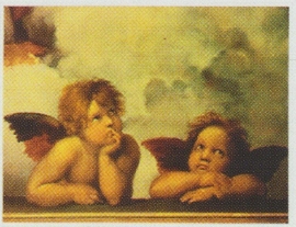  Kwaliteitsposter 35 x 45 cm  Engeltjes - Raphael, pakketpost