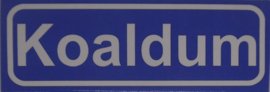 Koelkastmagneet plaatsnaambord Koaldum