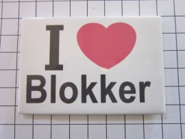 034 Magneet I love BloKKer