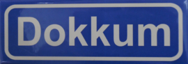 Koelkastmagneet plaatsnaambord Dokkum