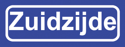 Koelkastmagneet plaatsnaambord Zuidzijde