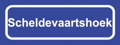 Koelkastmagneet plaatsnaambord Scheldevaartshoek