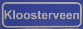 Koelkastmagneet plaatsnaambord Kloosterveen