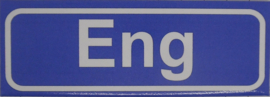 Koelkastmagneet plaatsnaambord Eng