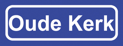 Koelkastmagneet plaatsnaambord Oude Kerk