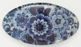Bloemen Delftsblauw geschilderd HAO 607, made in France haarclip, beste kwaliteit, klemt uitstekend.