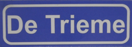 Koelkastmagneet plaatsnaambord De Trieme