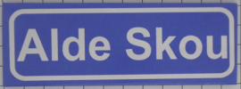 Koelkastmagneet plaatsnaambord Alde Skou
