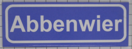 Koelkastmagneet plaatsnaambord Abbenwier