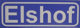 Koelkastmagneet plaatsnaambord Elshof