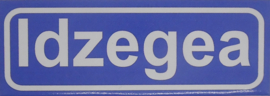 Koelkastmagneet plaatsnaambord Idzegea