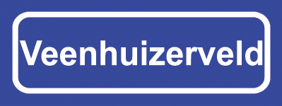 Koelkastmagneet plaatsnaambord Veenhuizerveld