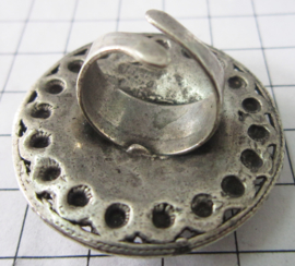 mooie grote zeeuwse knop ring met grote bol midden ZKR315