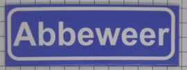 Koelkastmagneet plaatsnaambord Abbeweer