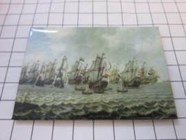 koelkastmagneet Holland VOC schepen beroemd schilderij 20.524