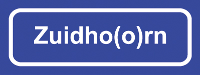 Koelkastmagneet plaatsnaambord Zuidho(o)rn