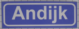 Koelkastmagneet plaatsnaambord Andijk