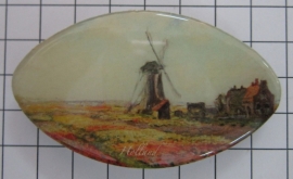 Haarspeld molen monet ovaal Klein HAK304 haarklem 6 cm, made in France haarclip, beste kwaliteit, klemt uitstekend.