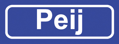 Koelkastmagneet plaatsnaambord Peij