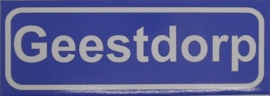 Koelkastmagneet plaatsnaambord Geestdorp