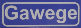 Koelkastmagneet plaatsnaambord Gawege