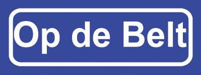 Koelkastmagneet plaatsnaambord Op de Belt