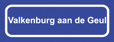 Koelkastmagneet plaatsnaambord Valkenburg aan de Geul