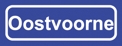 Koelkastmagneet plaatsnaambord Oostvoorne
