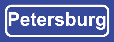 Koelkastmagneet plaatsnaambord Petersburg