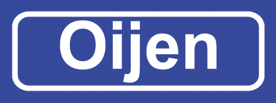 Koelkastmagneet plaatsnaambord Oijen