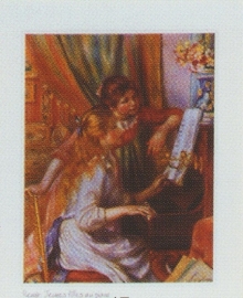 Kwaliteitsposter 35 x 45 cm Meisjes Piano -= Auguste Renoir, pakketpost